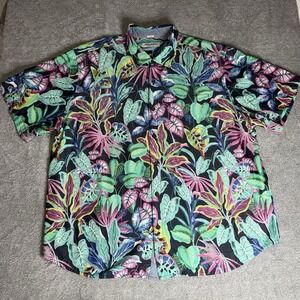 Tommy Bahama IslandZone Shirt Mens 2XLB Mojito Bay Floral Tropical Hawaiian